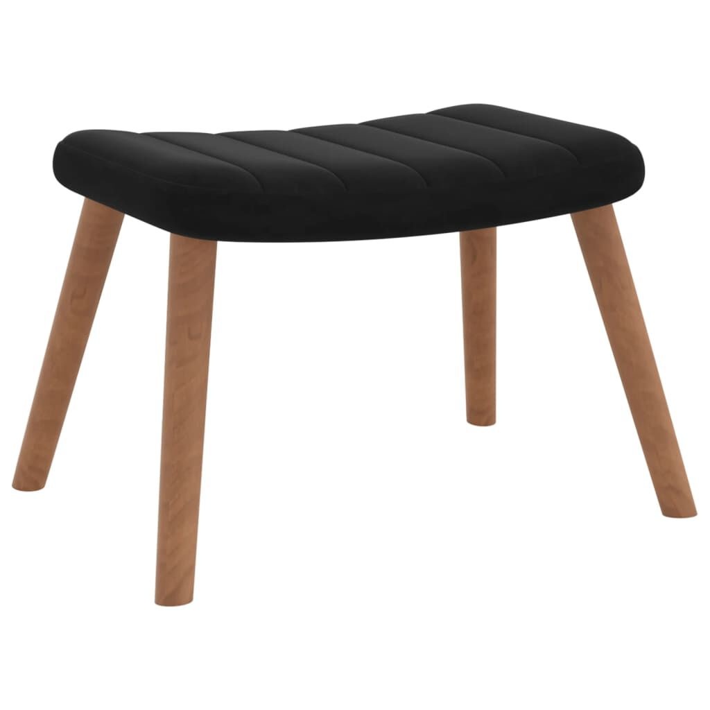 Relaxstoel met Voetenbank Zwart - 40% Korting!