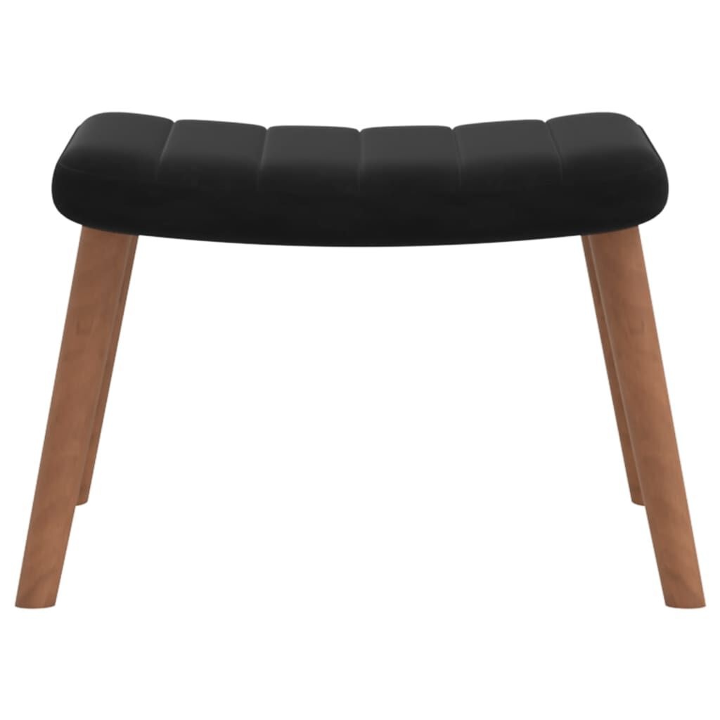 Relaxstoel met Voetenbank Zwart - 40% Korting!