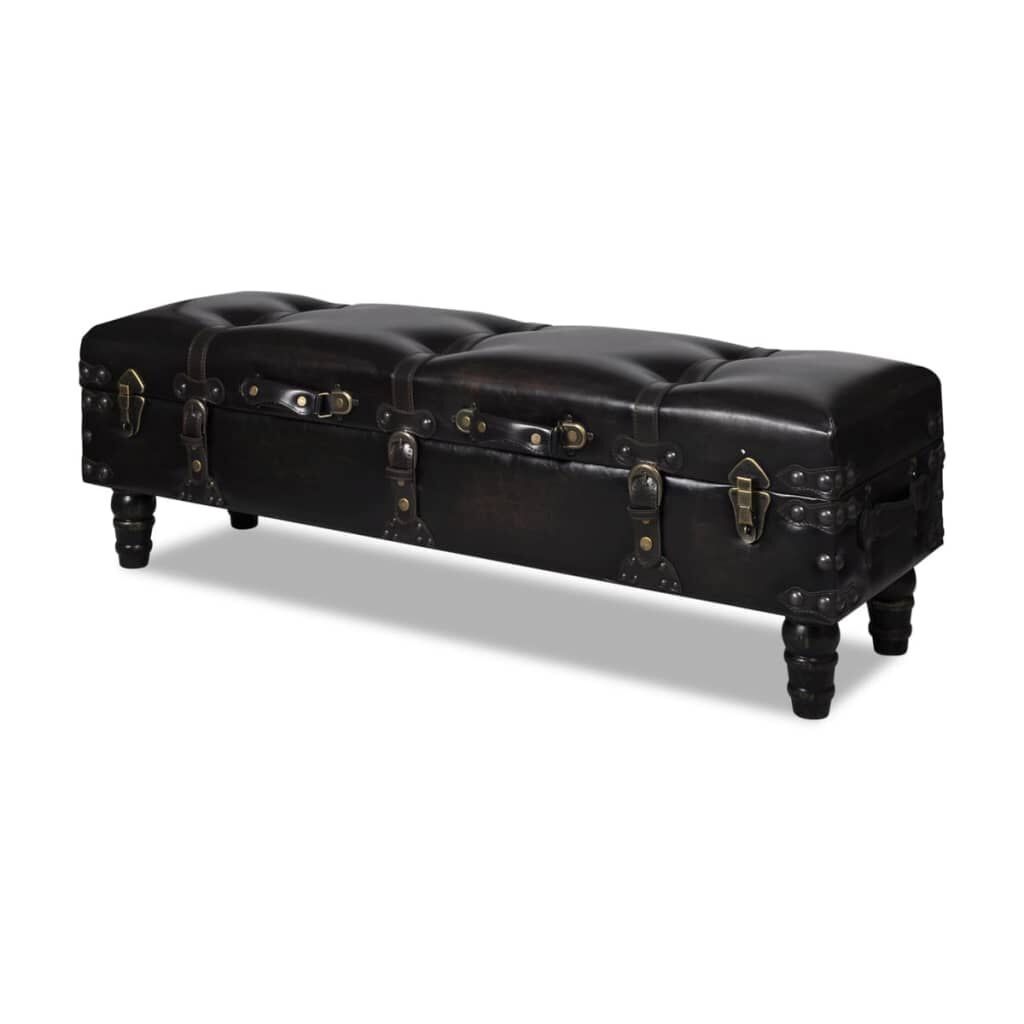 Bruine Opbergbank: 55% Korting! Luxe Design met Krasje
