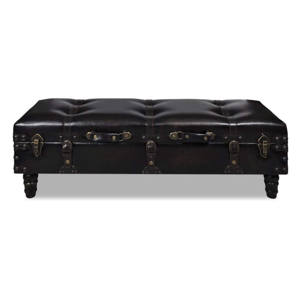 Bruine Opbergbank: 55% Korting! Luxe Design met Krasje