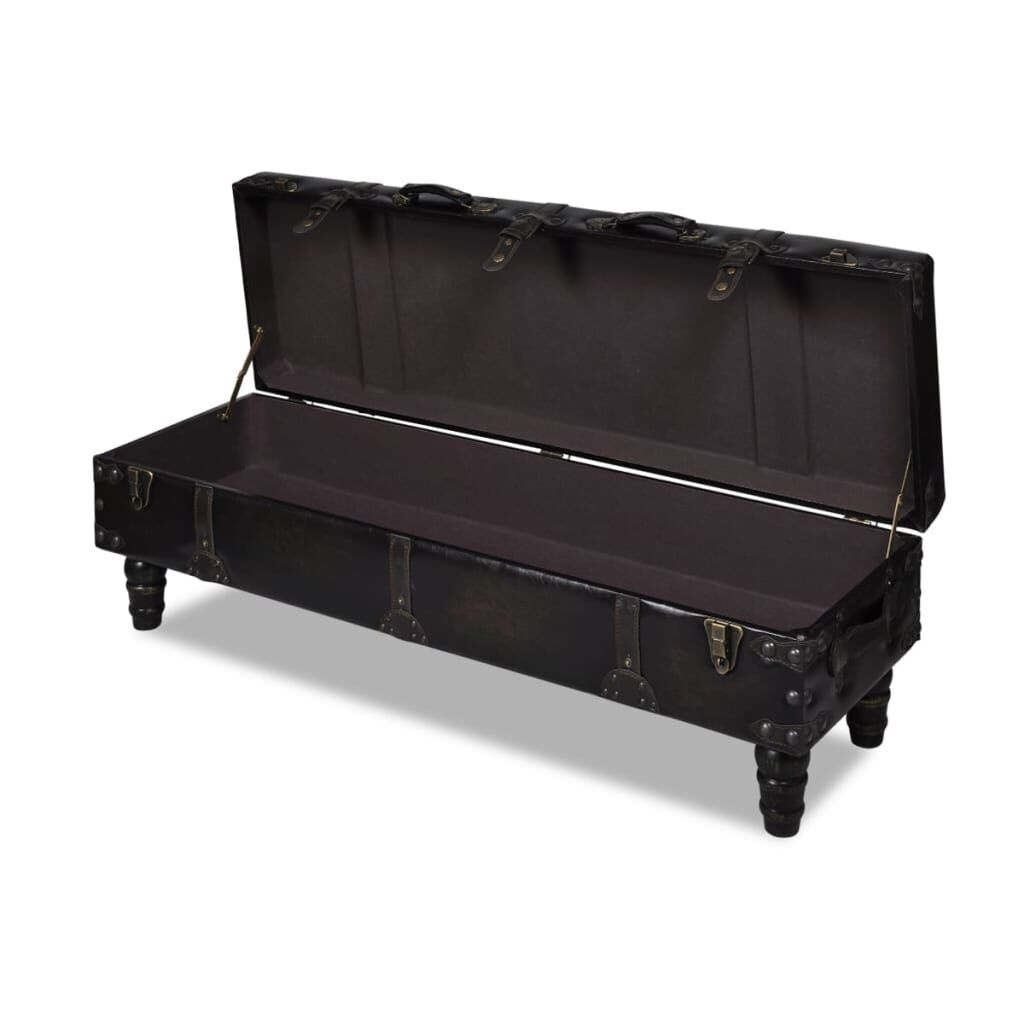 Bruine Opbergbank: 55% Korting! Luxe Design met Krasje
