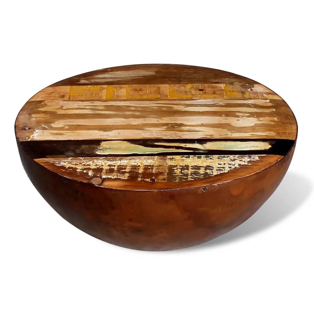 VidaXL Salontafel Gerecycled Hout - Komvorm - 40% Korting!