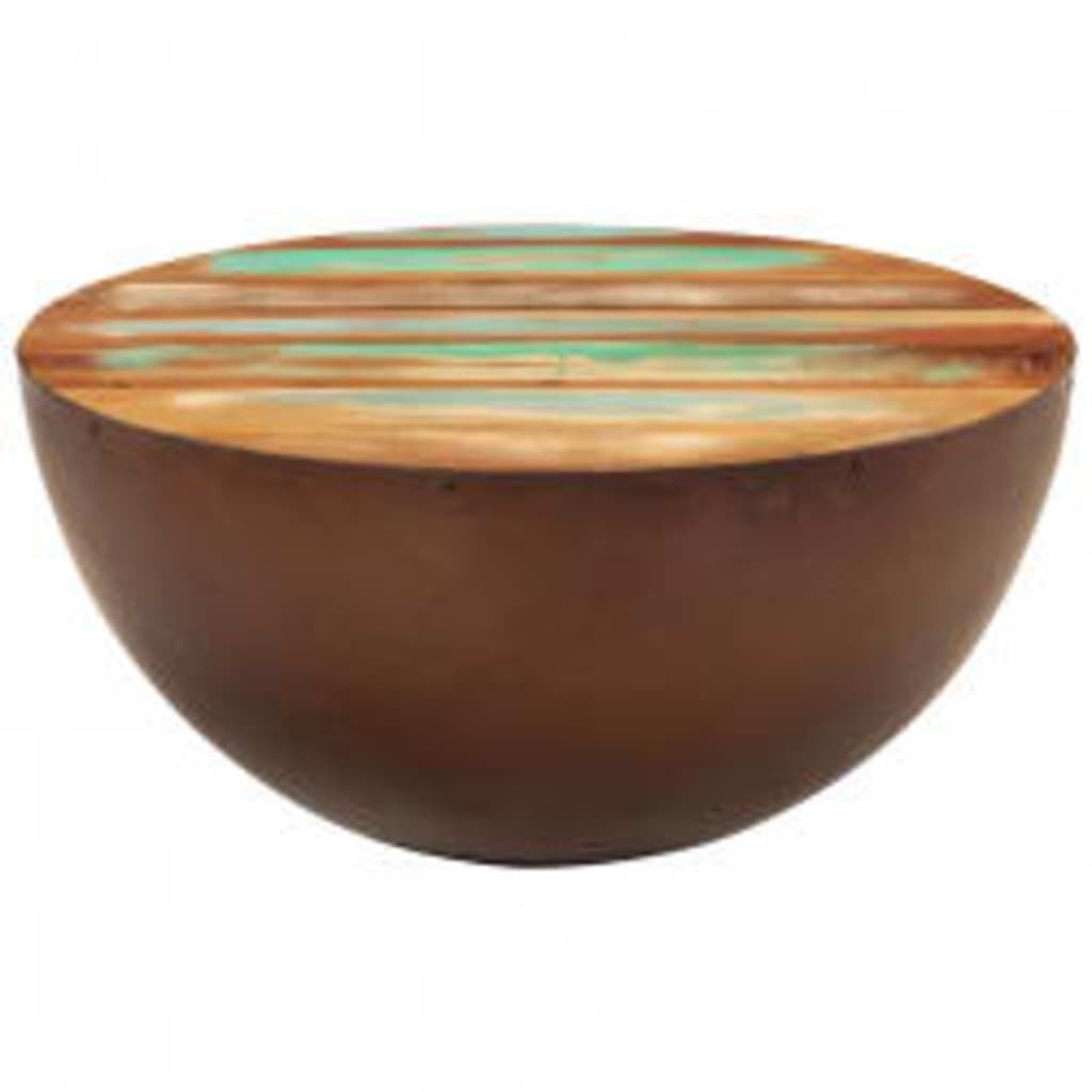VidaXL Salontafel Gerecycled Hout - Komvorm - 40% Korting!