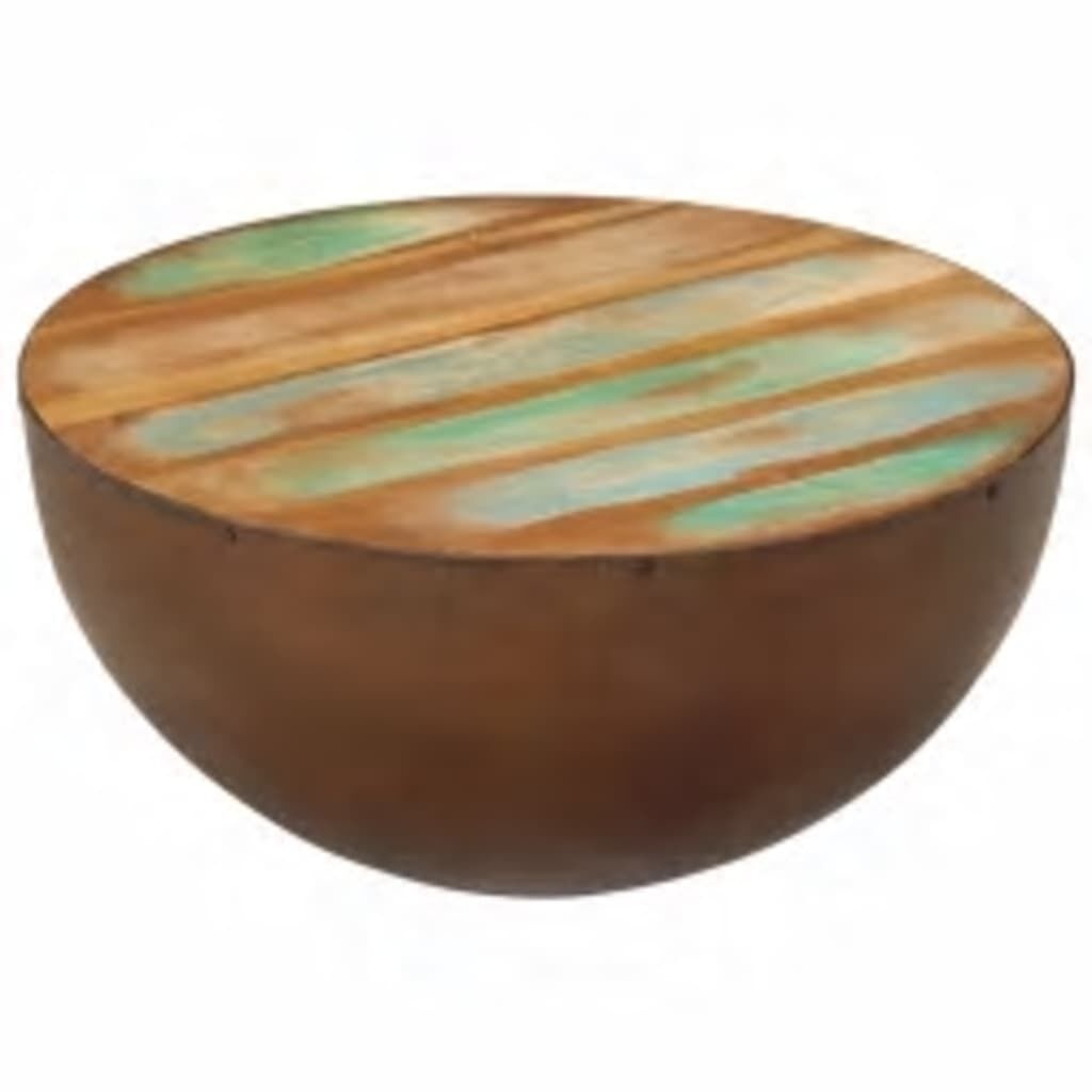 VidaXL Salontafel Gerecycled Hout - Komvorm - 40% Korting!