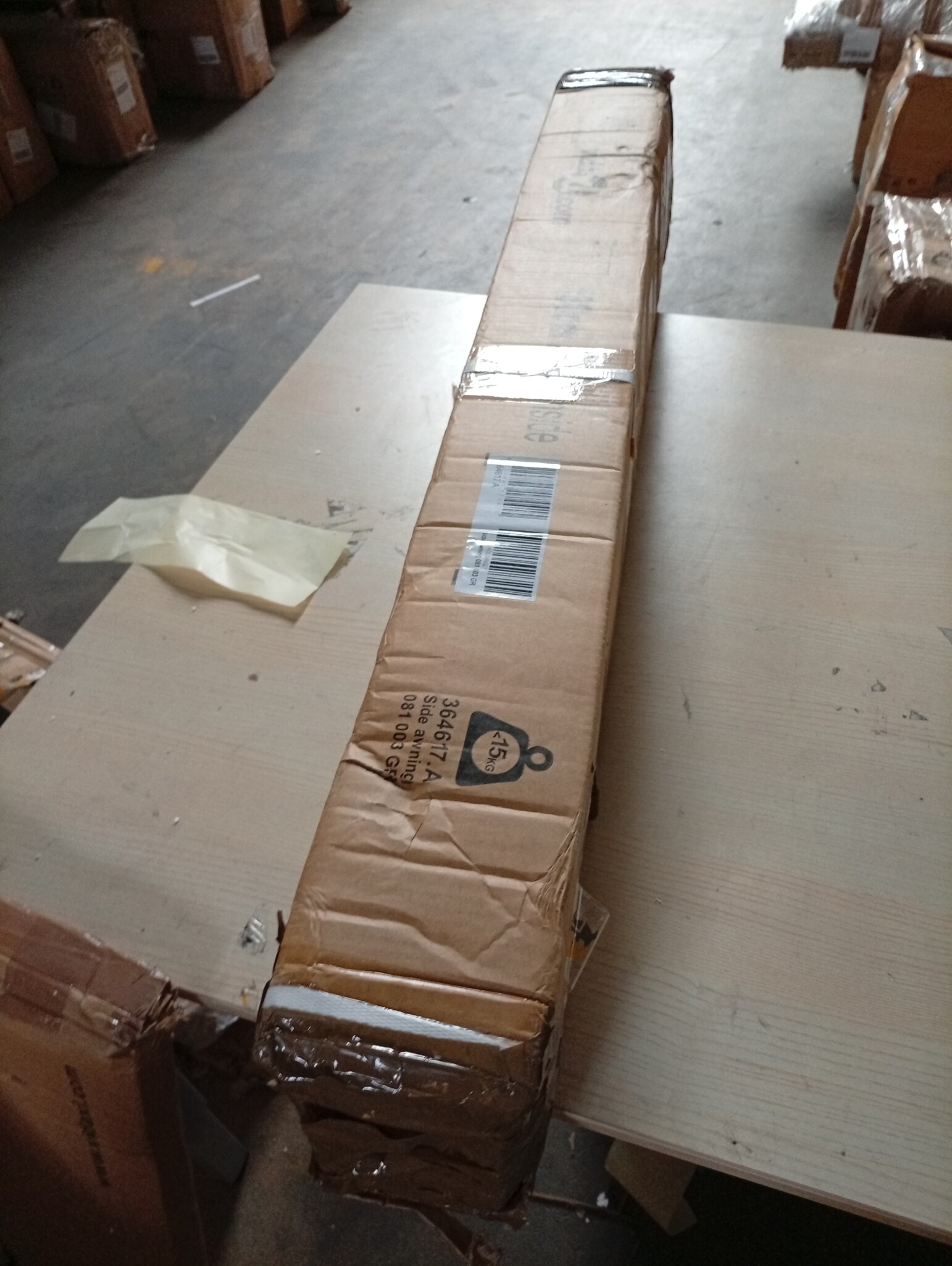 vidaXL Uittrekbaar Tuinscherm 180x300cm Grijs - 40% Korting!