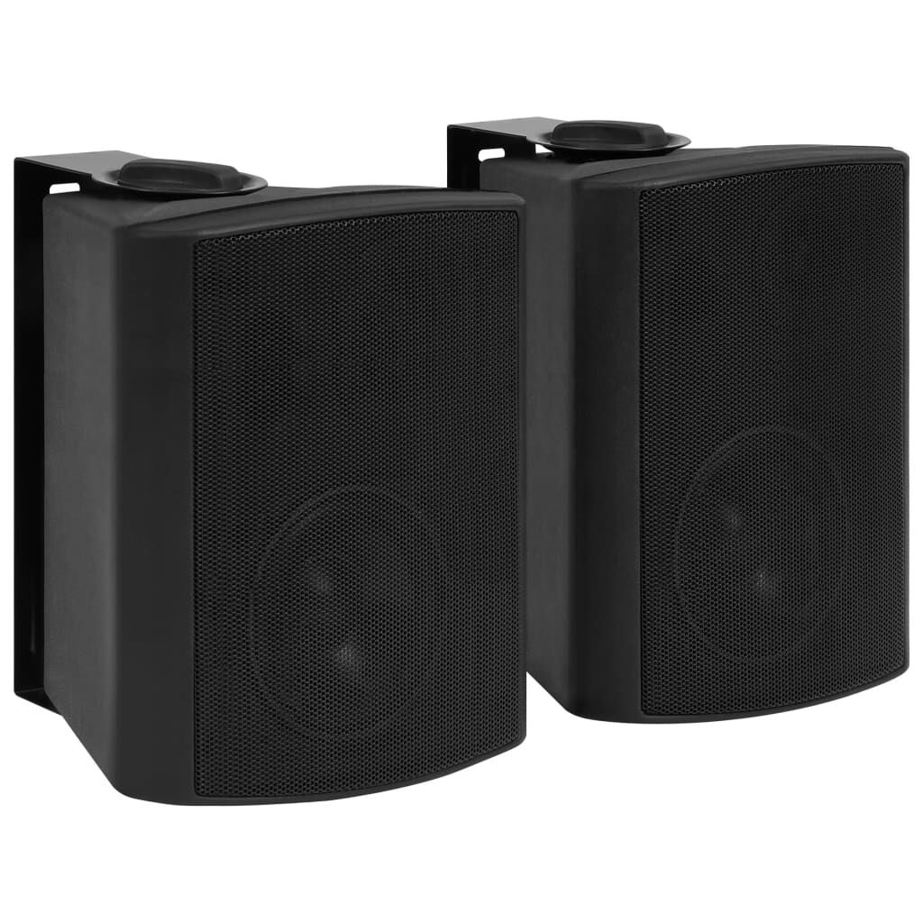 vidaXL Wandluidsprekers (2 st) - Zwart - 40% Korting!