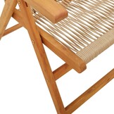VidaXL Tuinstoelen (4) Acaciahout Beige -40%! Z.G.A.N.