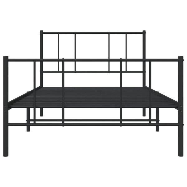 vidaXL Bedframe 90x190 Zwart Metaal -40%! Nieuwstaat