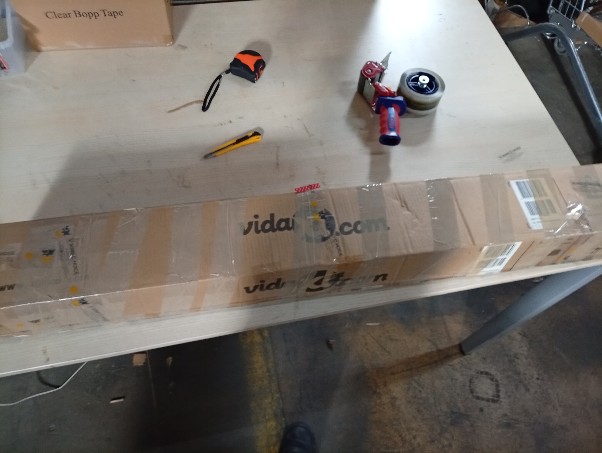 vidaXL Rolgordijn Buiten 150x270cm Oranje/Wit - 40% Korting!
