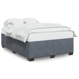 VidaXL Bedframe 140x200 Donkergrijs Fluweel -40% Korting!