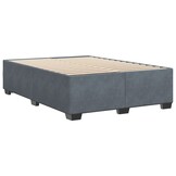 VidaXL Bedframe 140x200 Donkergrijs Fluweel -40% Korting!