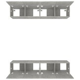vidaXL TV Meubels (4 stuks) Beton Grijs - 40% Korting!