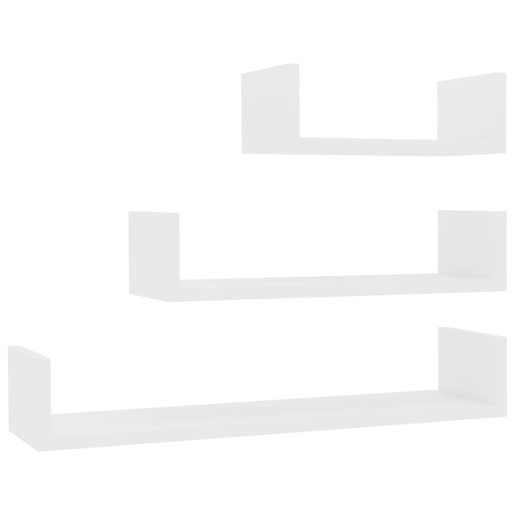vidaXL Wandschappen Set van 3 Wit - 40% Korting!