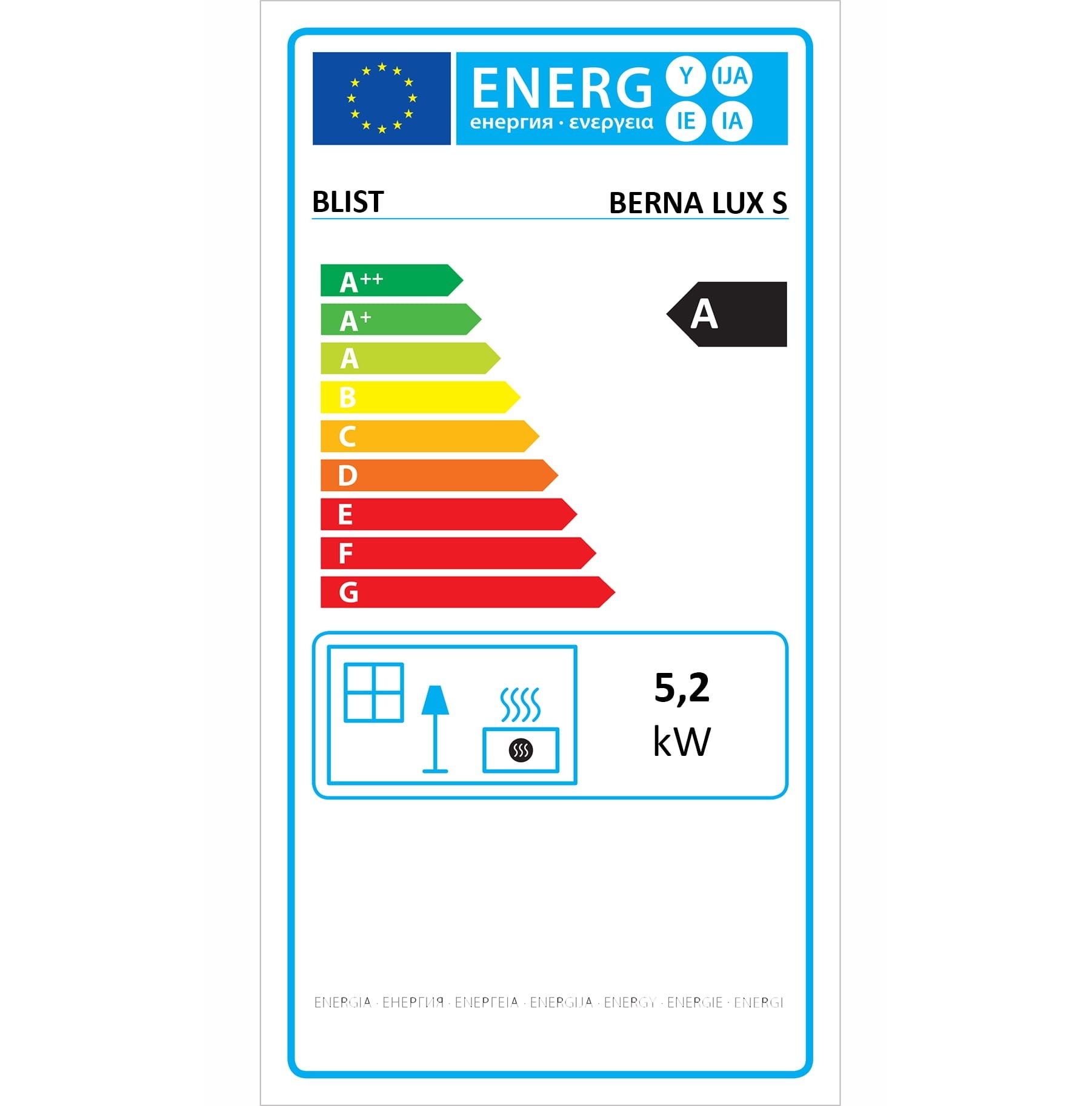 Vrijstaande houtkachel - 8,0 kW - antraciet