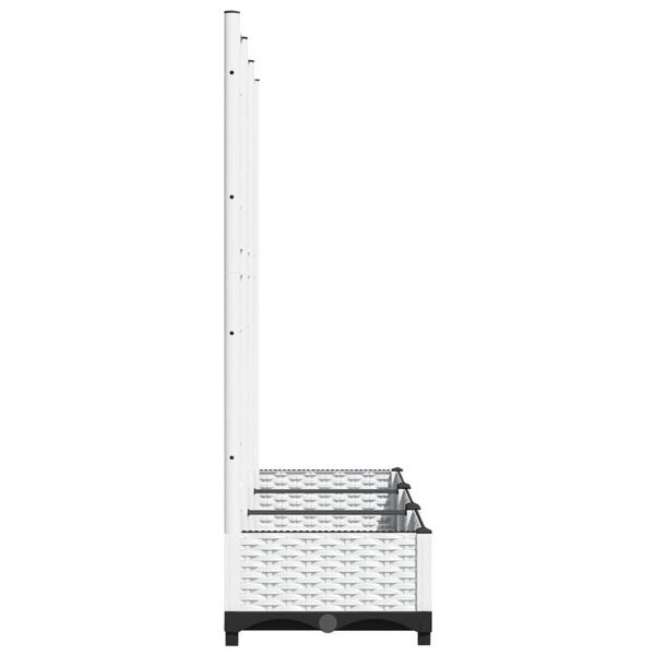 vidaXL Plantenbak met Latwerk Wit -50%!