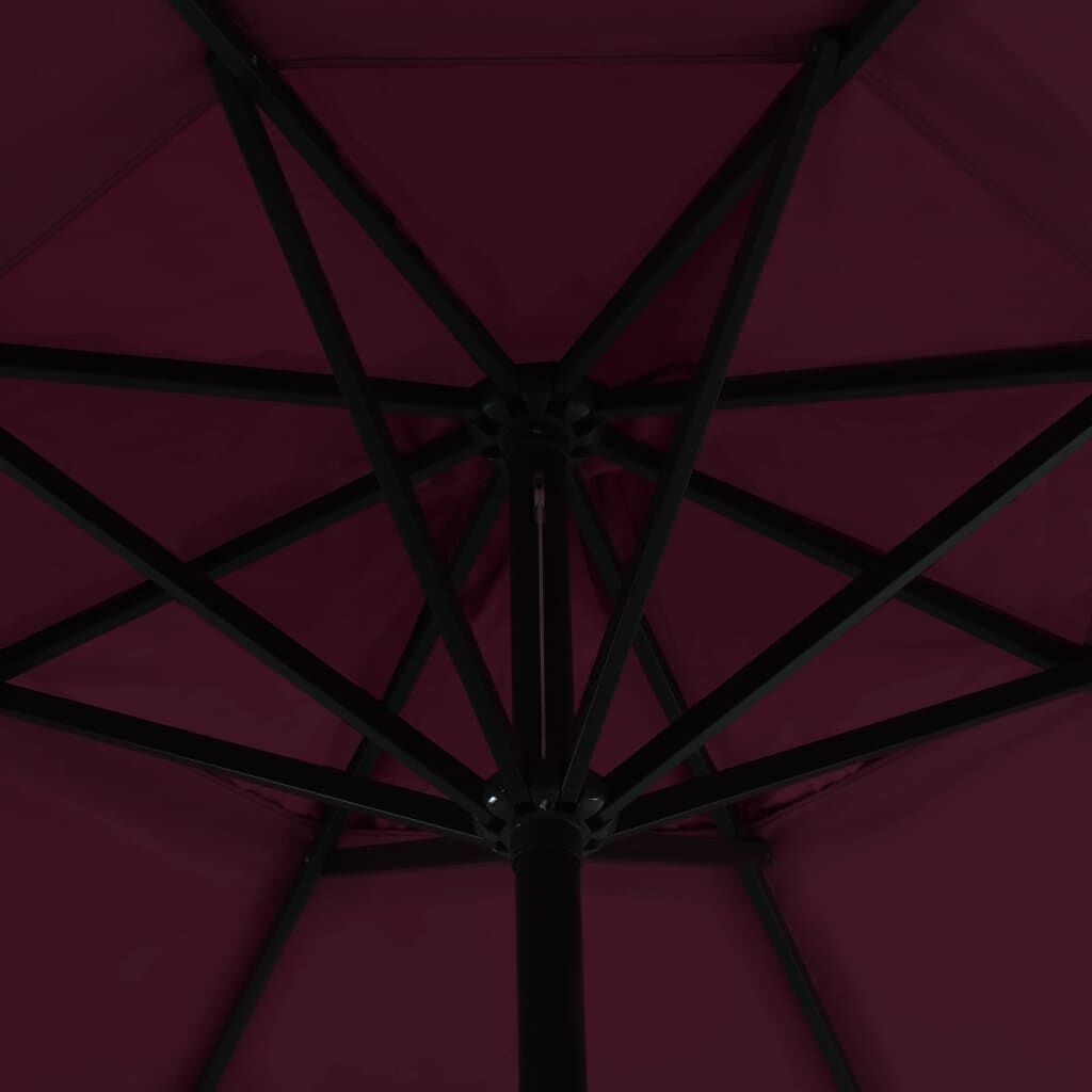 vidaXL Parasol Bordeaux 500cm - ZONDER VOET - 60% Korting!