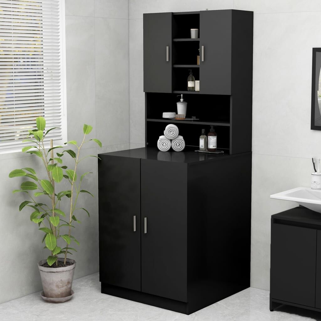 vidaXL Wasmachinekast Zwart - Kras + Handleiding Mist - 55% Korting!
