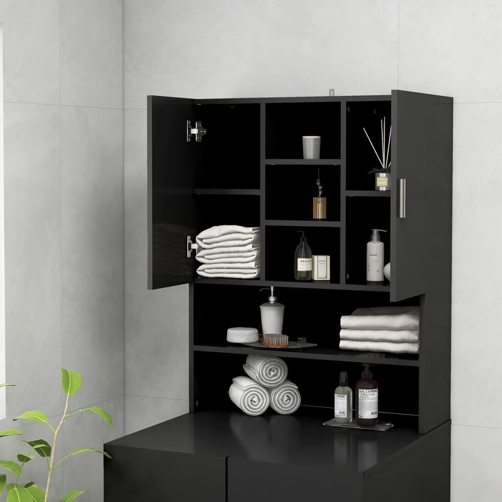 vidaXL Wasmachinekast Zwart - Kras + Handleiding Mist - 55% Korting!