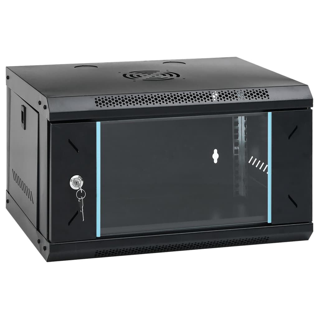 VidaXL Netwerkkast 6U 19" - 40% Korting! (Wandmontage, Beschadigd)