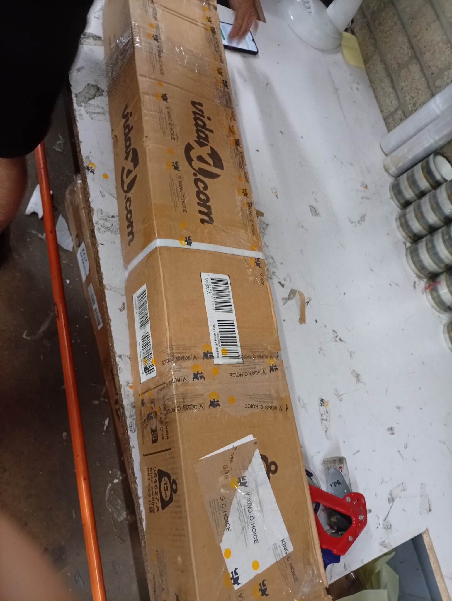 Tuinscherm Uittrekbaar Crème 140x500cm - 40% Korting!