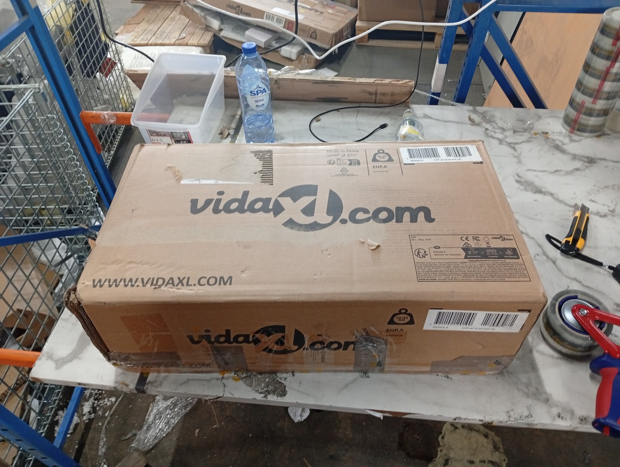 vidaXL Nachtkastjes LED Wit - Set van 2 - 60% Korting!