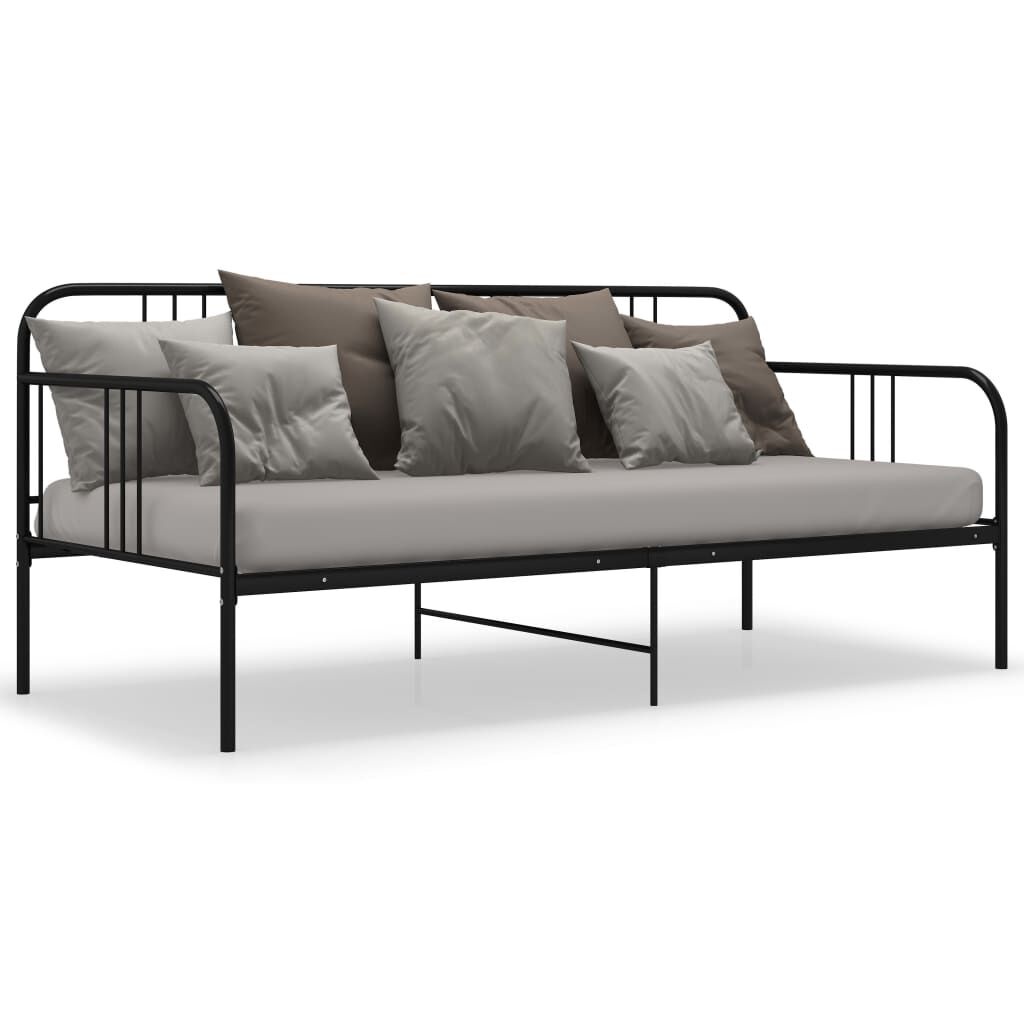 vidaXL Slaapbankframe 90x200 Zwart - 40% Korting!