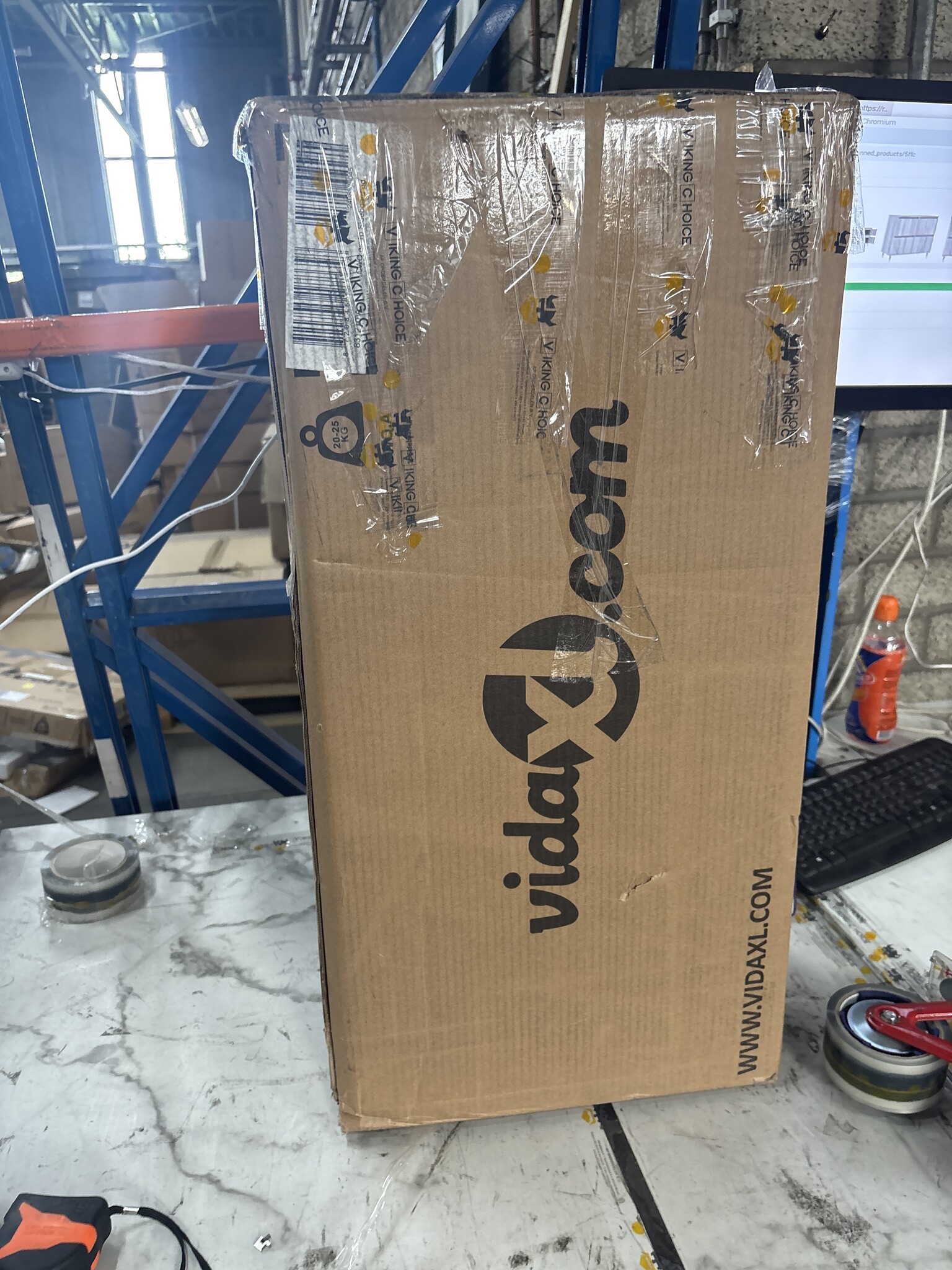 vidaXL Dressoirs (2x) Grijs/Eiken - B-keus, 40% Korting!