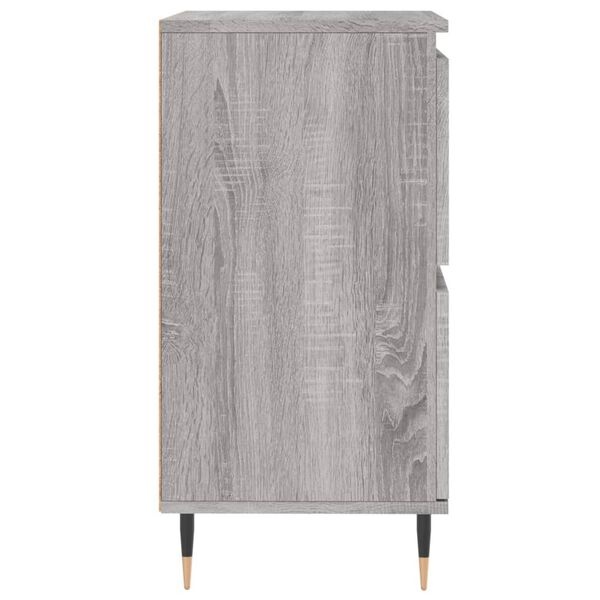 vidaXL Dressoirs (2x) Grijs/Eiken - B-keus, 40% Korting!