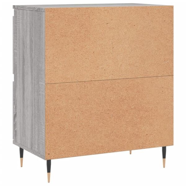 vidaXL Dressoirs (2x) Grijs/Eiken - B-keus, 40% Korting!