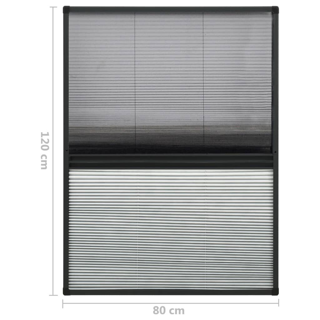 vidaXL Raamhor Plissé 80x120cm + Verduistering - 40% Korting!