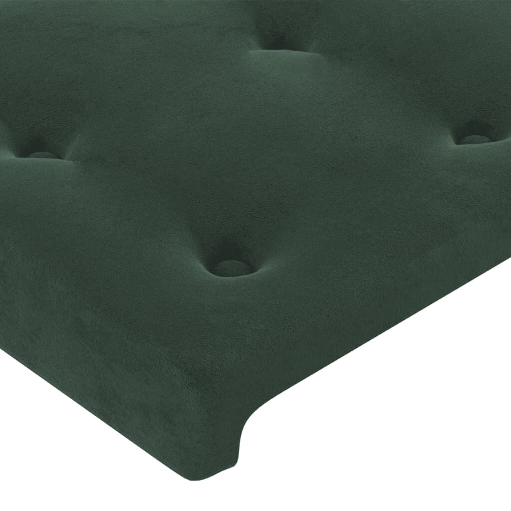 vidaXL Hoofdborden 2x 100cm Donkergroen Fluwelen -40%