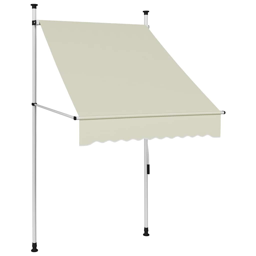 vidaXL Luifel Crème 100cm - Handmatig - 40% Korting!