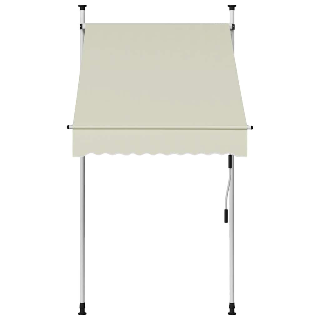 vidaXL Luifel Crème 100cm - Handmatig - 40% Korting!