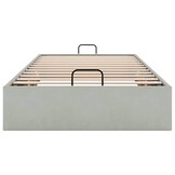 Lichtgrijs Fluweel Bedframe 100x200 cm - 40% Korting!