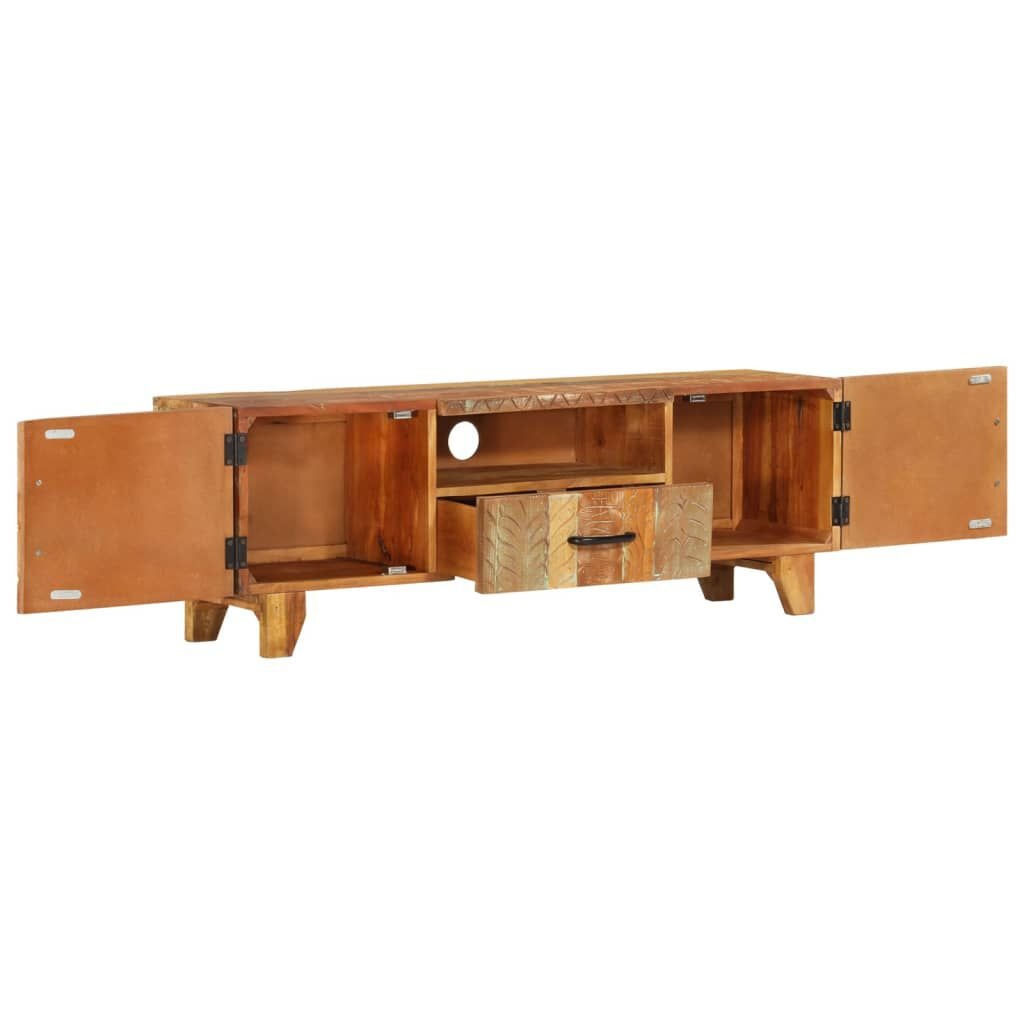 TV-meubel Massief Hout 120cm - Handgesneden! 40% Korting