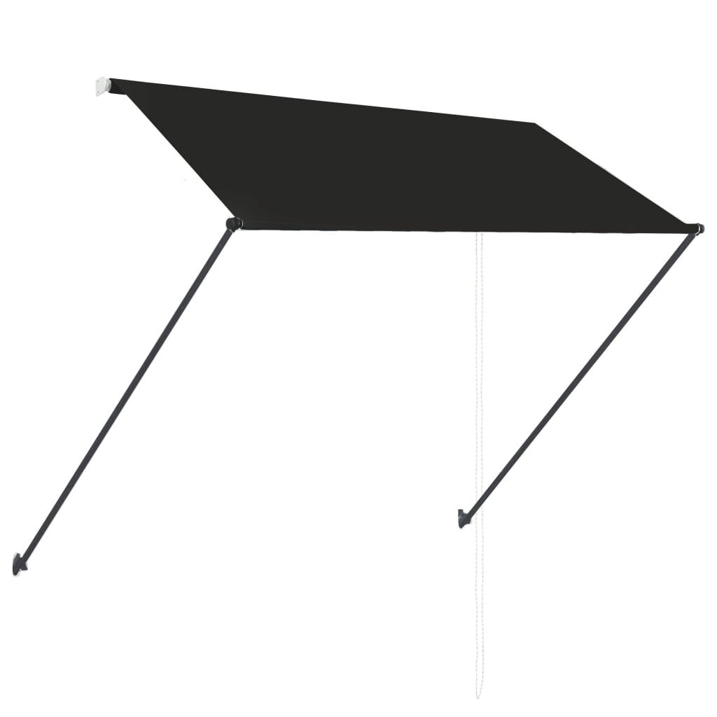 vidaXL Uittrekbare Luifel met LED, 250x150cm Antraciet - 40% Korting!