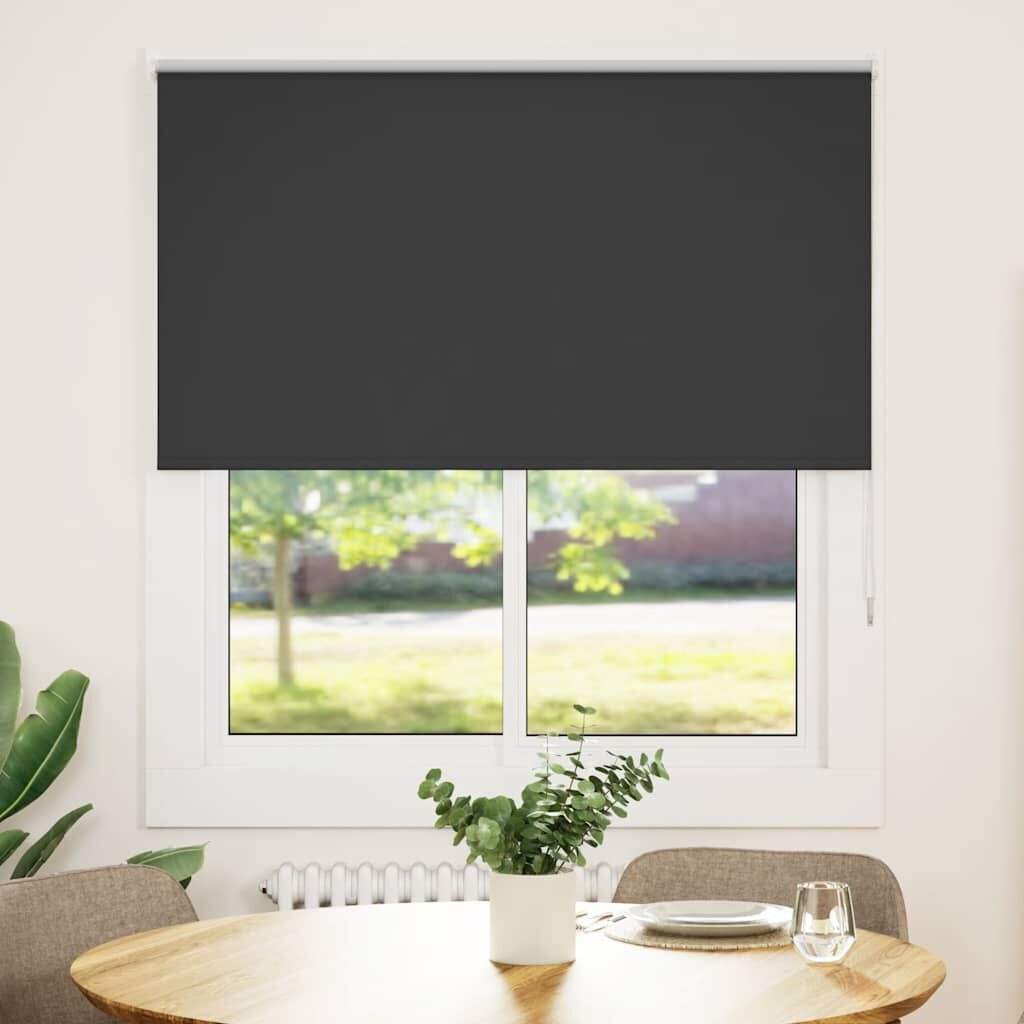 vidaXL Verduisterend Rolgordijn 125x150cm Zwart - 35% Korting!