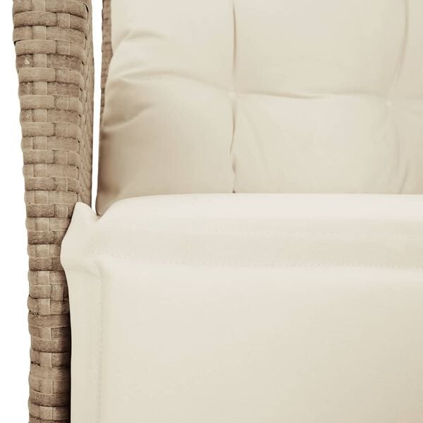vidaXL Tuinstoel Beige - Verstelbaar, Rattan - 40% Korting!