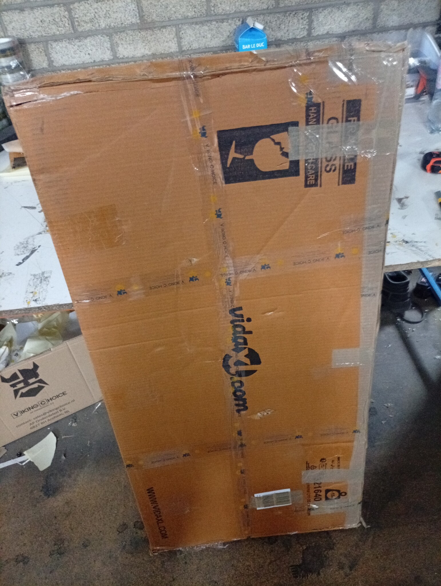 vidaXL Spiegel Handgesneden Mangohout 110x50cm -40%