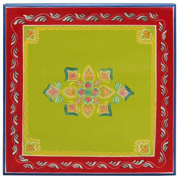 vidaXL Salontafel Groen Mangohout - Handgeschilderd - 40% Korting!