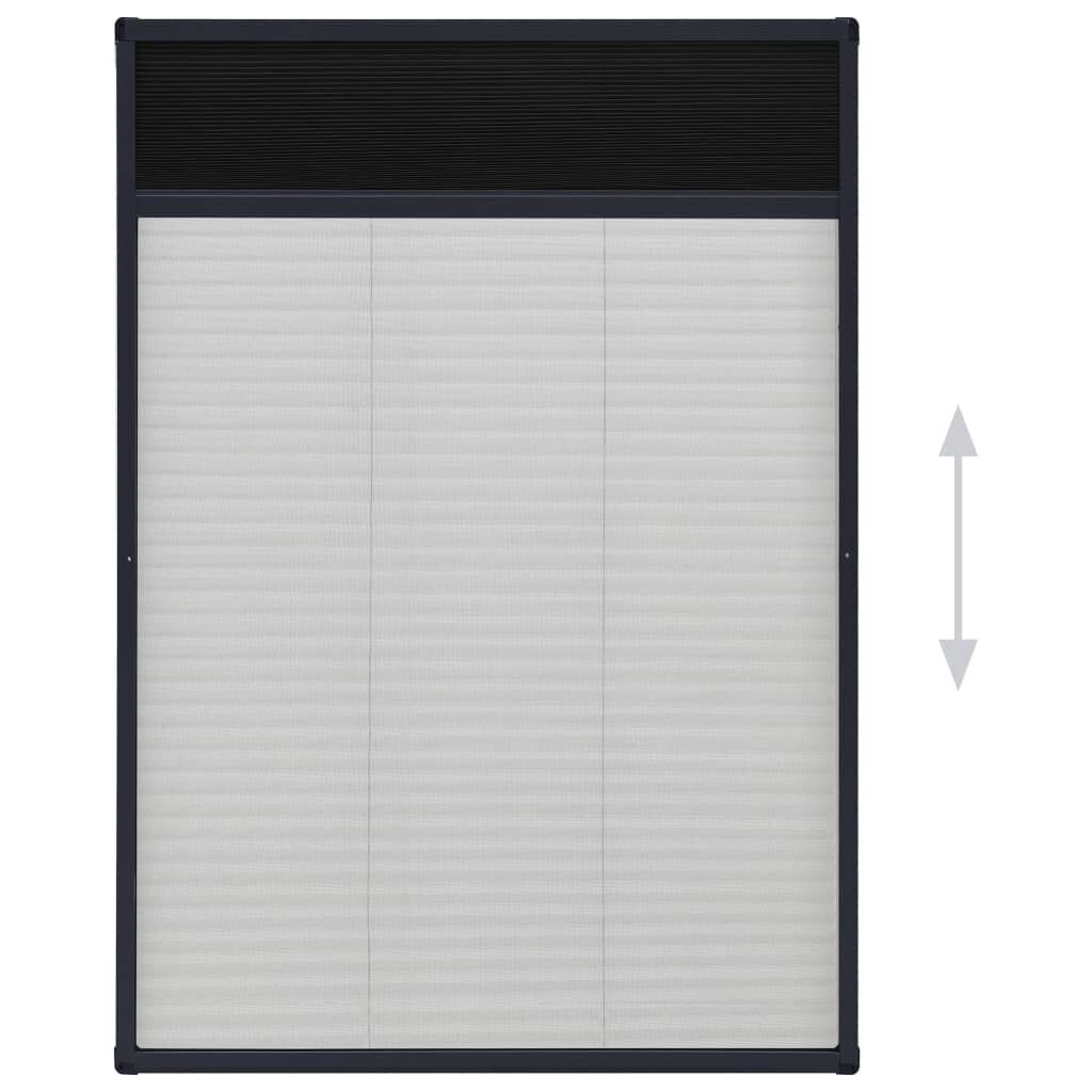 Raamhor Plissé 80x120 cm Antraciet - 40% Korting!