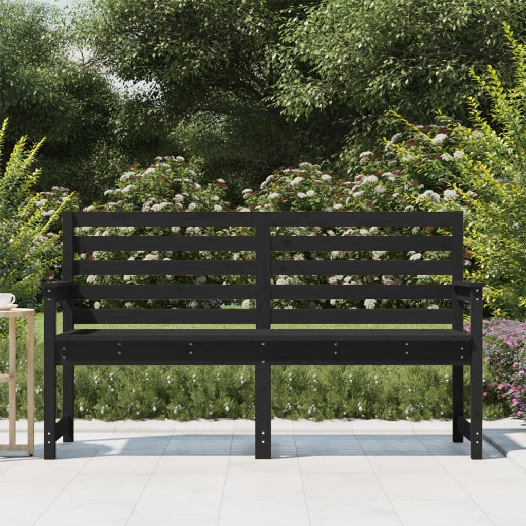 Tuinbank Grenenhout Zwart 159cm - 55% Korting!