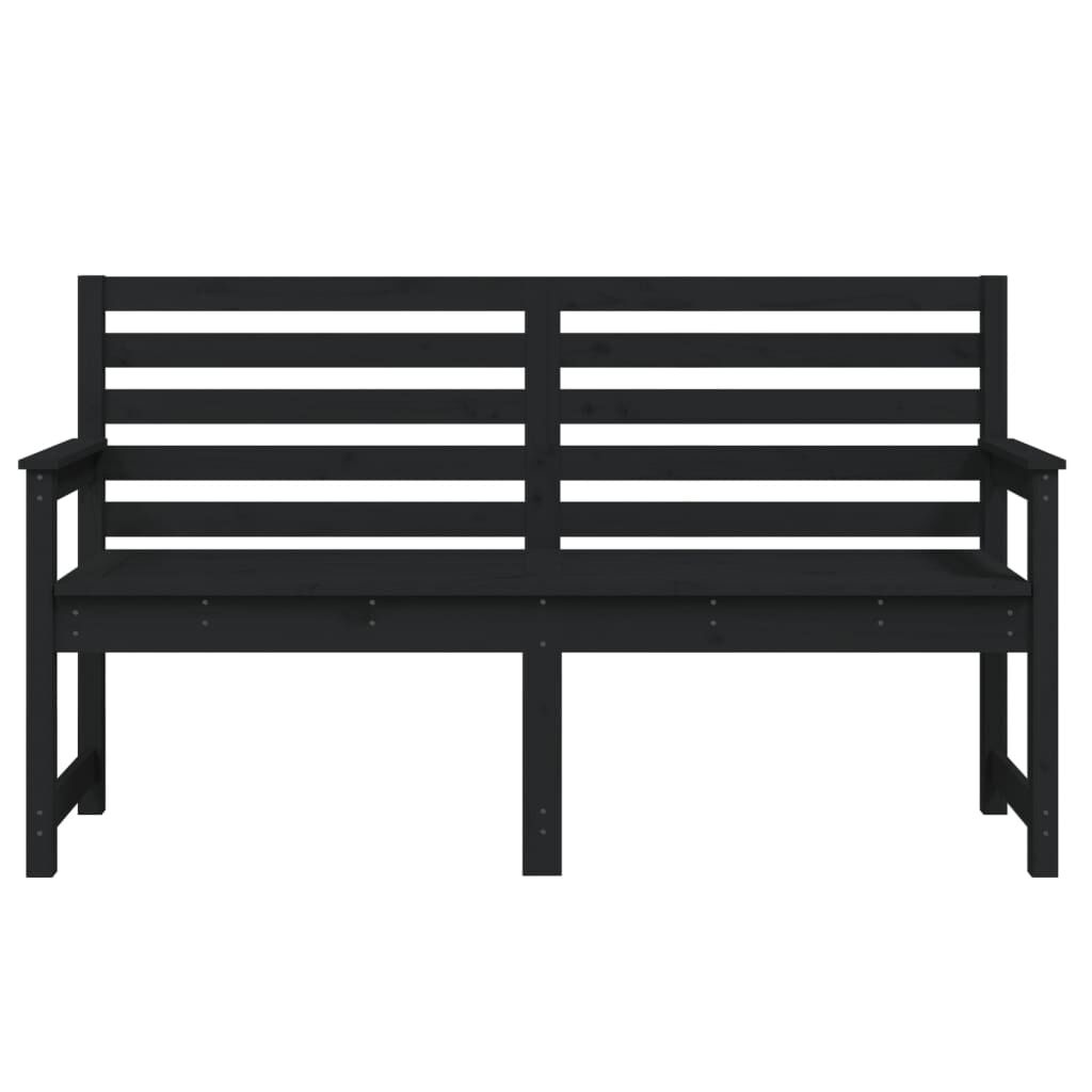 Tuinbank Grenenhout Zwart 159cm - 55% Korting!