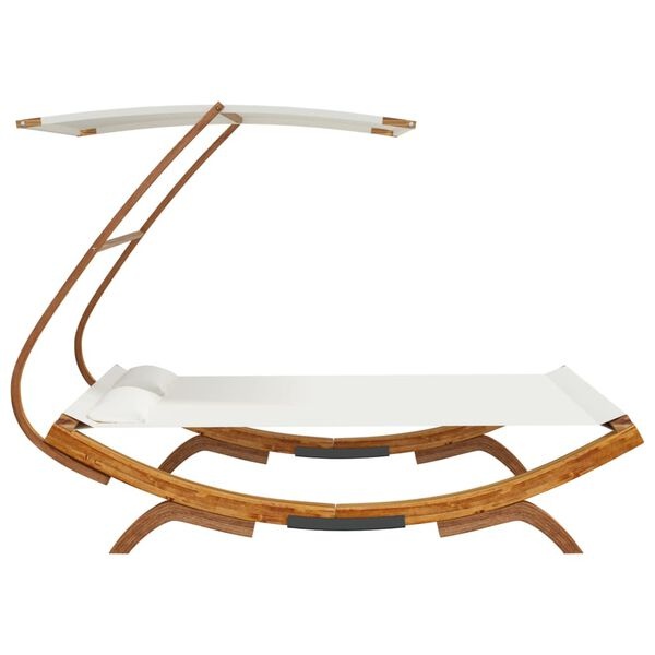 Loungebed met Luifel Crème - 40% Korting! (Incomplete Kit)