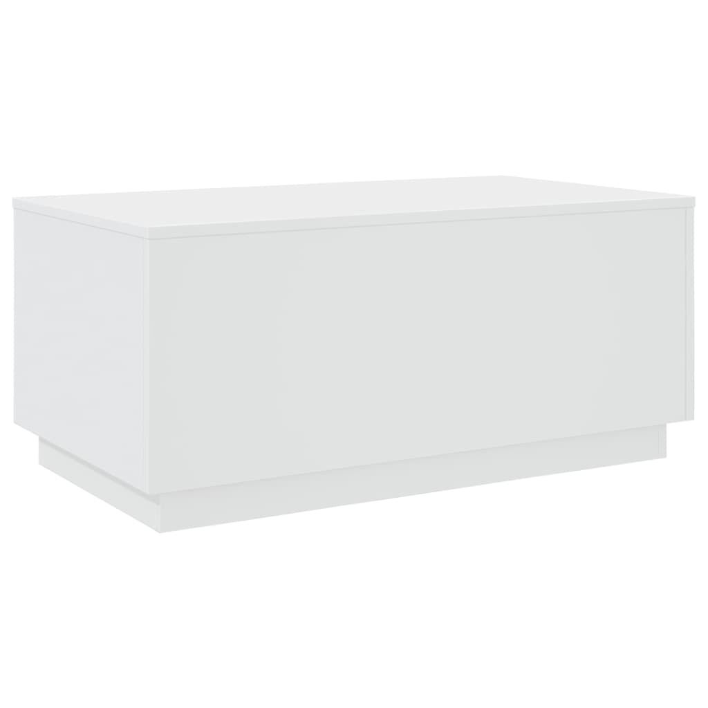 vidaXL Salontafel LED Wit 90x50cm - 40% Korting!