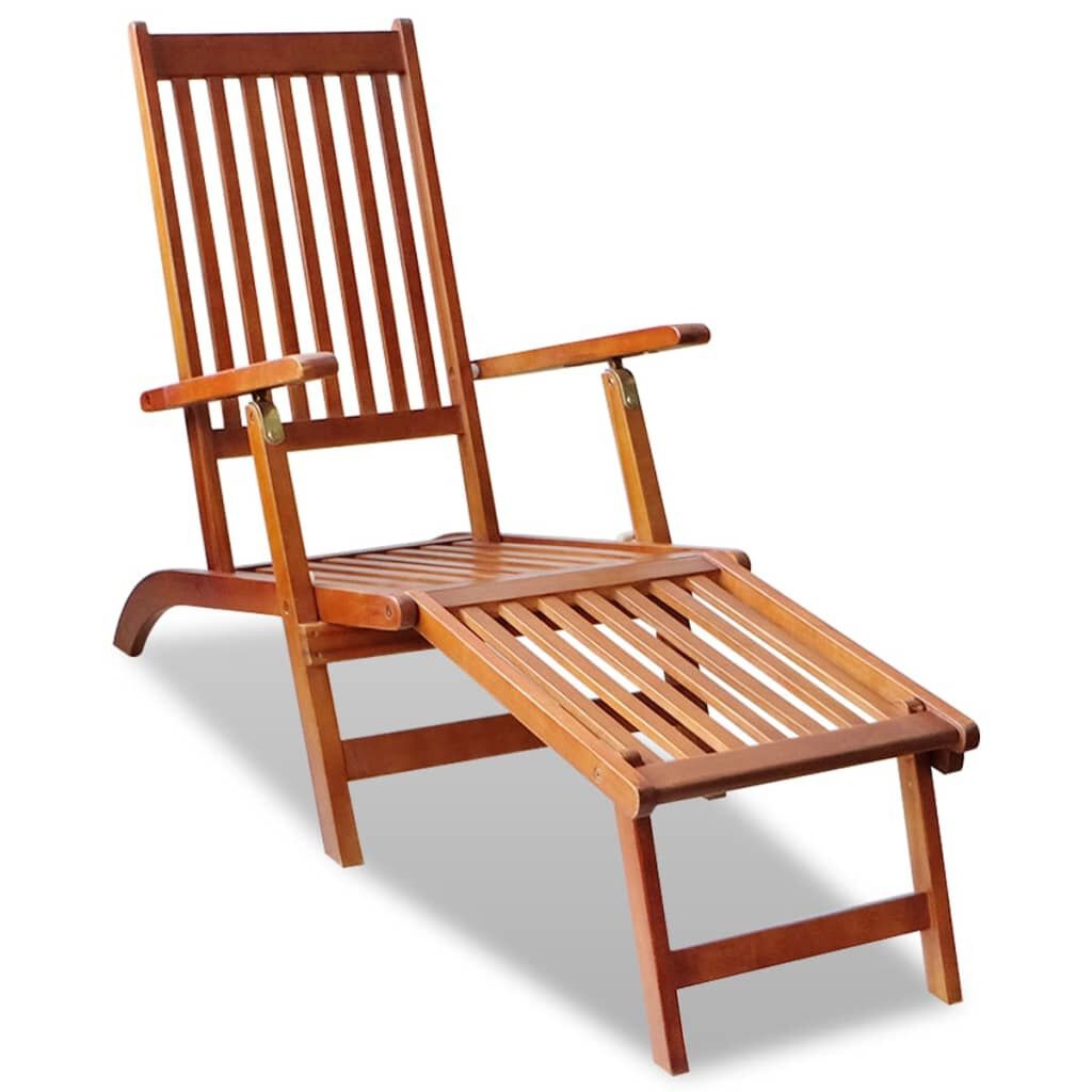 Terrasstoel Acaciahout + Voetensteun -60%! Krasjes, Topdeal!