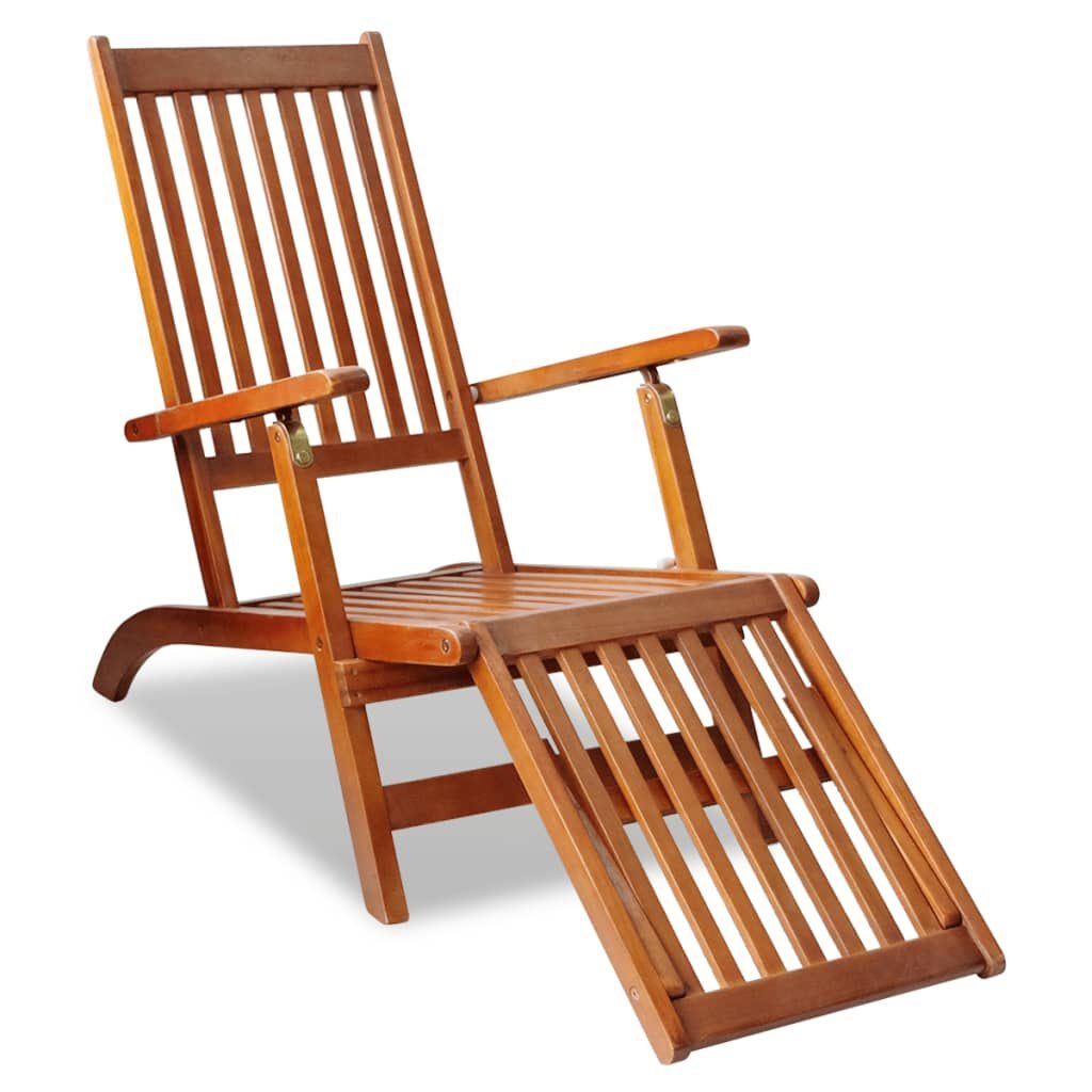 Terrasstoel Acaciahout + Voetensteun -60%! Krasjes, Topdeal!