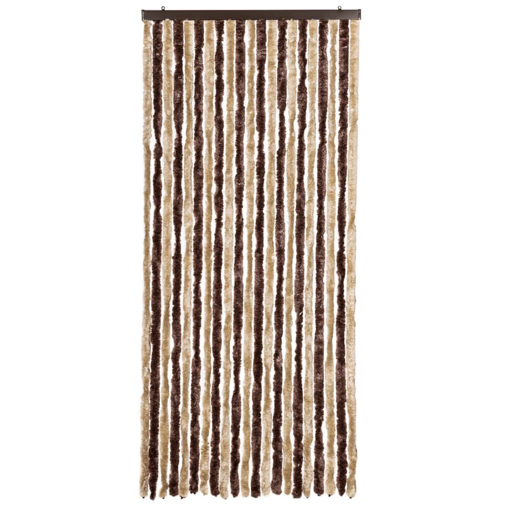Vliegengordijn Chenille Beige/Lichtbruin 90x200cm - 40% Korting!