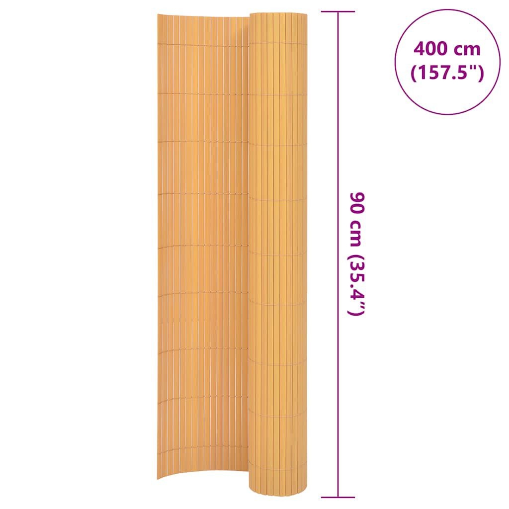 vidaXL Tuinafscheiding Geel 90x400cm - 40% Korting!