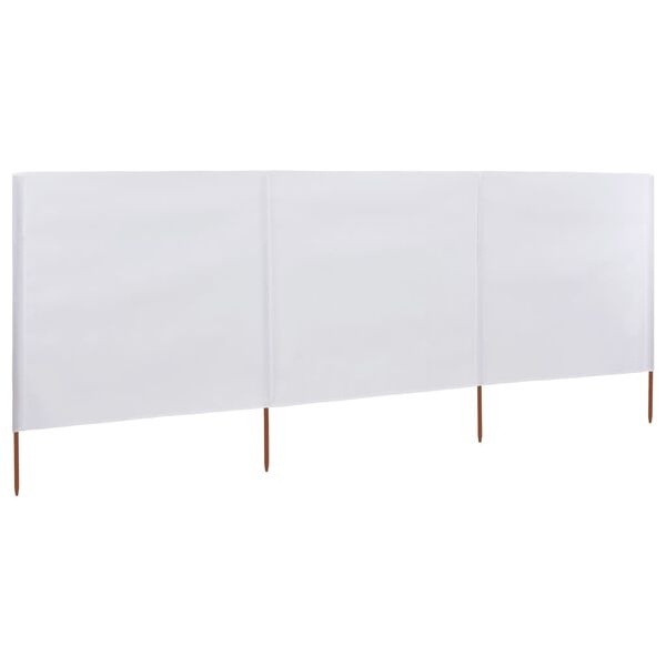 VidaXL Windscherm 3-Panelen 400x120 Wit - 40% Korting!